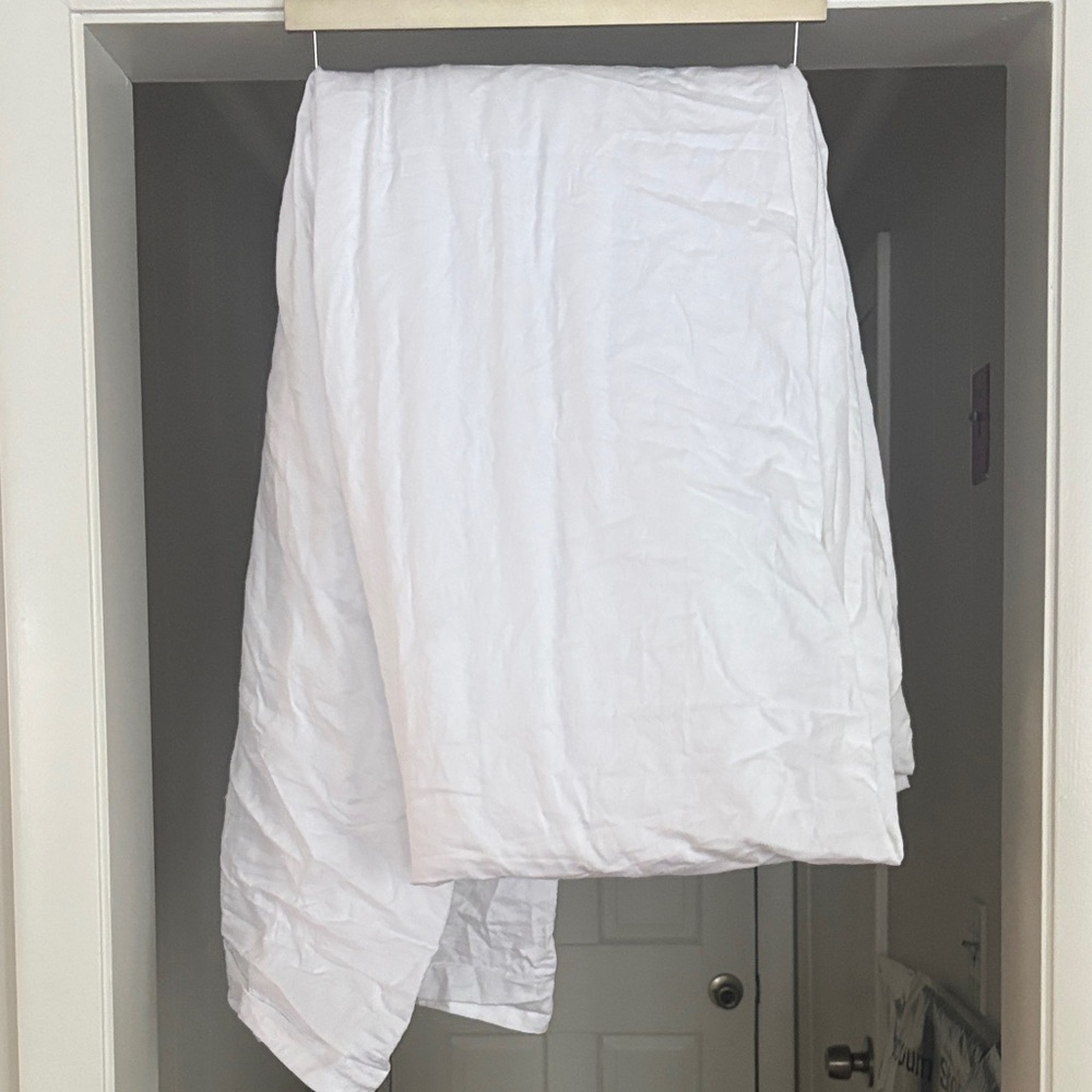 100% Cotton White King Size Duvet Cover Super Soft Perfect Condition
